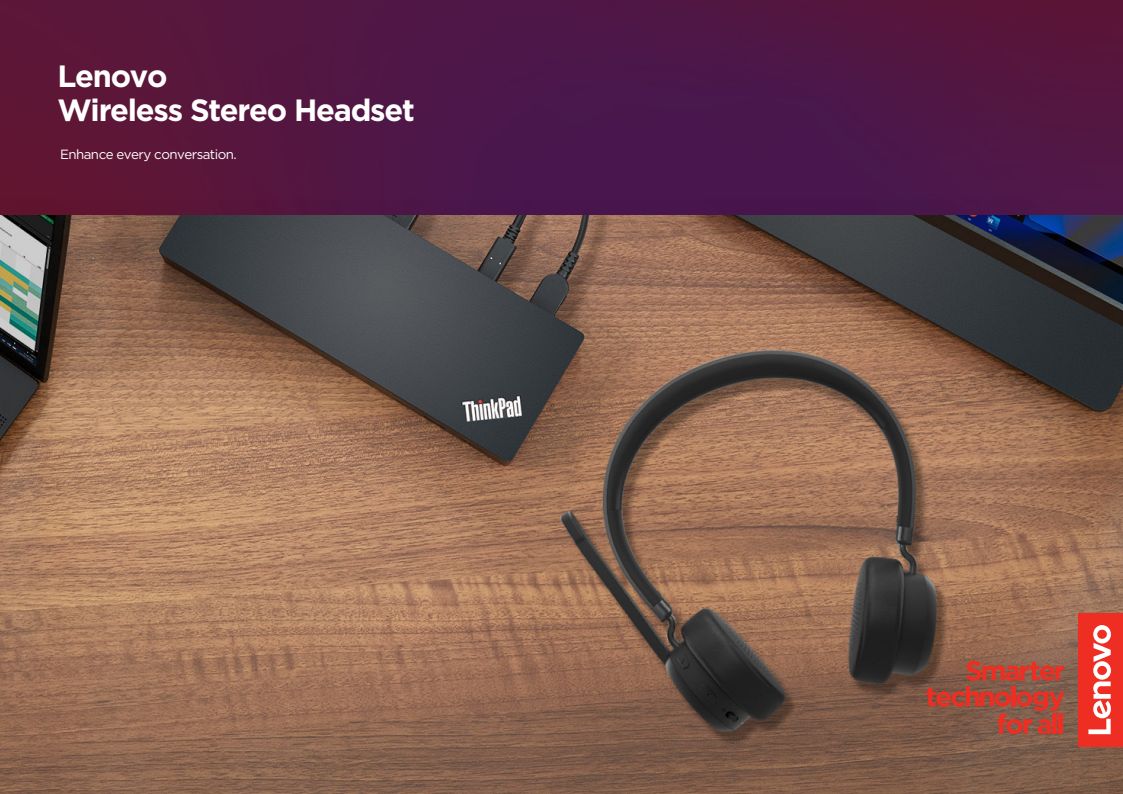 4XD1Q30302 LENOVO WIRELESS STEREO HEADSET